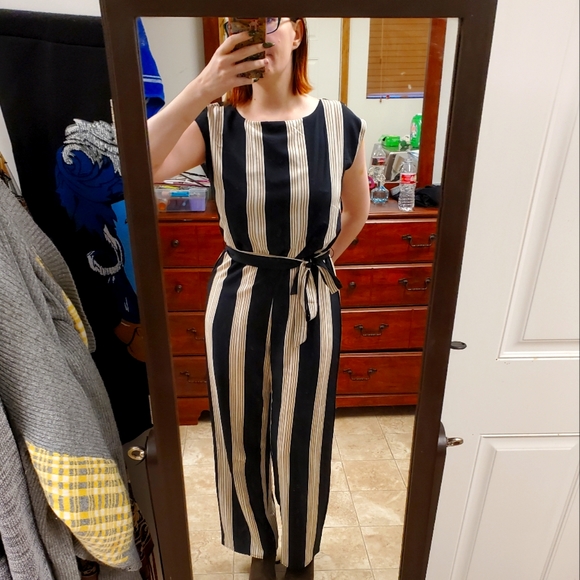 Taupe and black Jumpsuit/Romper - Picture 1 of 4